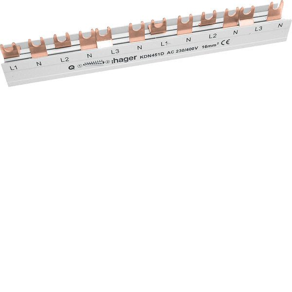 Hager Quickbusbar Kamrail - KDN451D