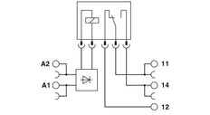 Phoenix Contact PLC Auxiliary Relay - 2966207