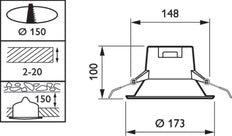 Philips Ledinaire Downlight/Spotlight - 30664399