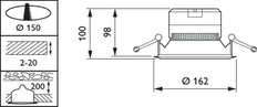Philips Coreline Downlight/spotlight/floodlight - 32597200