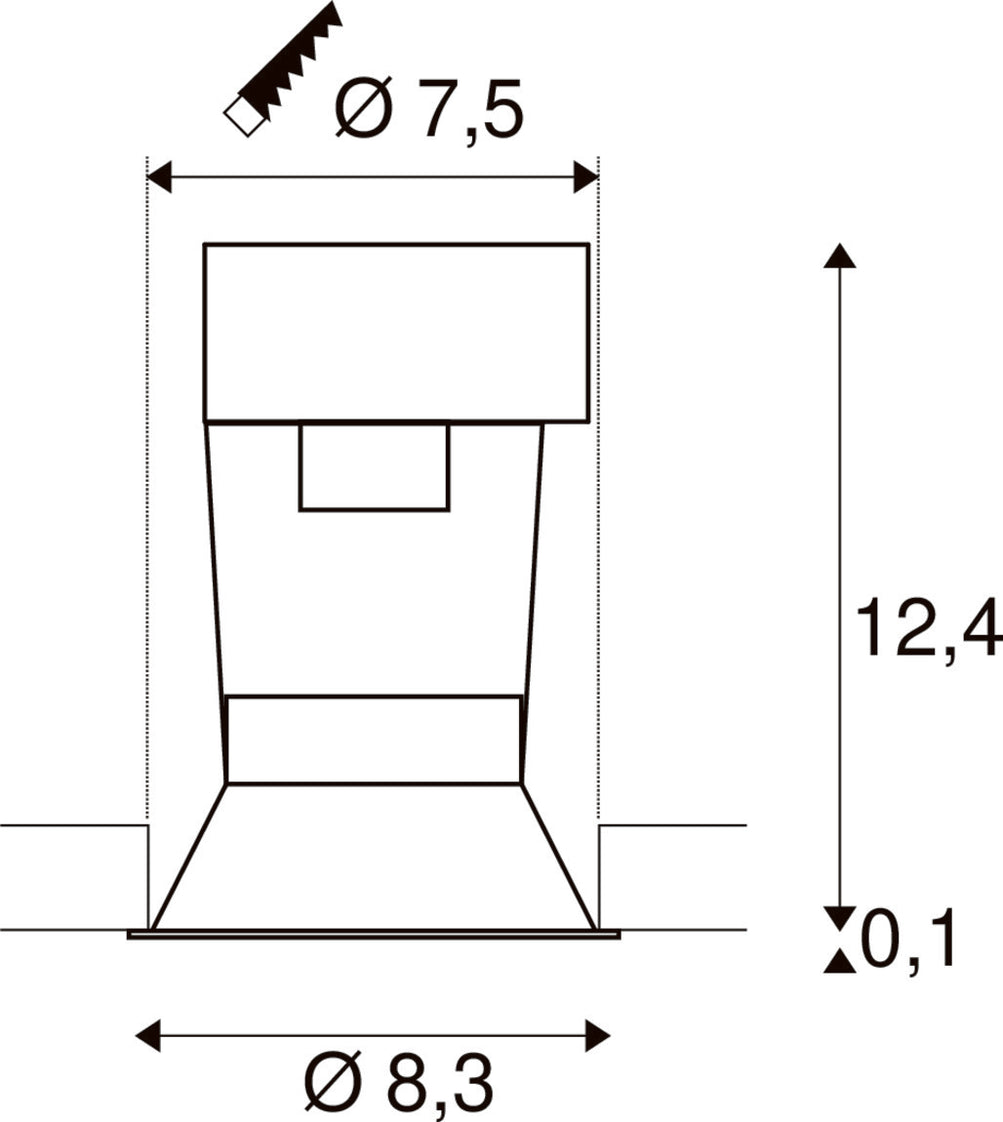 SLV Horn Downlight/Spotlight/Floodlight - 112910