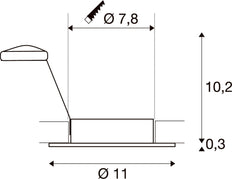 SLV New Tria Downlight/Spotlight/Floodlight - 113441