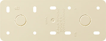 Gira Mounting Plate 3-fold Surface Mounted Cream White - 008313