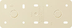 Gira Mounting Plate 3-fold Surface Mounted Cream White - 008313