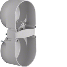 Hager Berker Integro 2-Gang Contact Protection Box Grey - 9191501