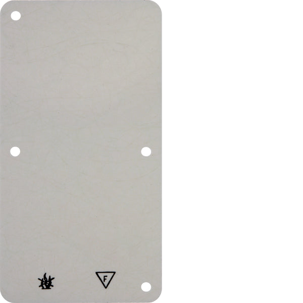 Hager Berker White 2-Gang Flame-Retardant Surface Mounted Base Plate - 102122