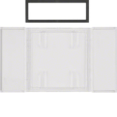 Hager Berker B.IQ Touch Sensor Text Field Clear Transparent 1-2-3 Gang - 75900080