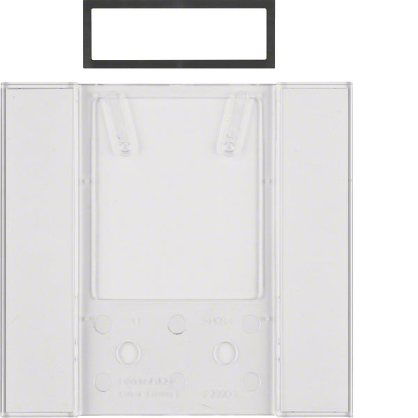 Hager Berker B.IQ 5-Gang Clear Translucent Push Button Sensor Field - 75900082