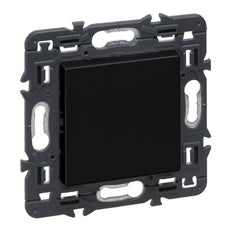Legrand Val Full Device Black Plate With Screw Fixation - 741480