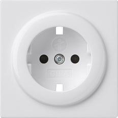 Gira Pure White S-Color Socket Cover With Child Safety - 092140