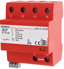 Dehn DSH TNS 255 FM Combined Arrester Type 1+2 For Three-Phase TN-S - 941405