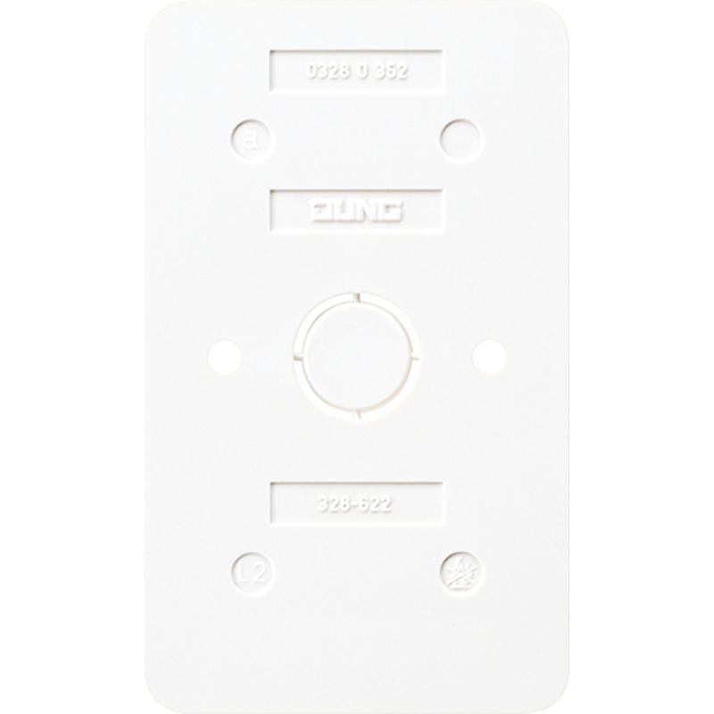 Jung AP600 Alpine White Base Plate - 328-622WW