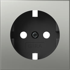 Gira Schuko Socket System 55 Stainless Steel - 4920600