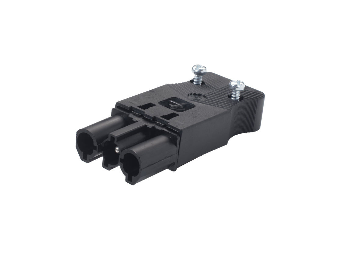 Martin Kaiser AC166 3-Pole 16 Amp Male Plug Black - 1162/sw [5 Pieces]