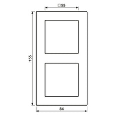 Jung A Creation Double Cover Frame Mocha - AC582MO