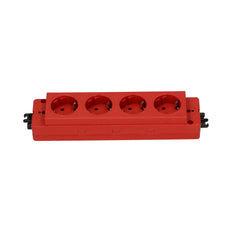 4-Socket Power Block 230V With GST Connection Red - 79.55.009