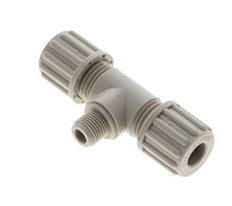 8x6mm & G1/8'' PP T-Shape Tee Compression Fitting with Male Threads 10 bar