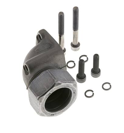 LK 40 Elbow Pump Flange Malleable cast iron with 28L (M36x2)