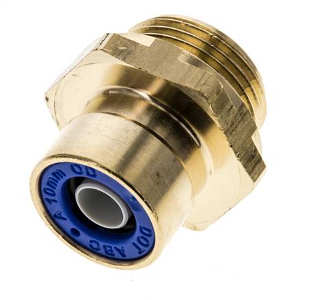 Raufoss ABC Newline Push-In Coupling - 10x1 mm - Male Threaded M22x1,5