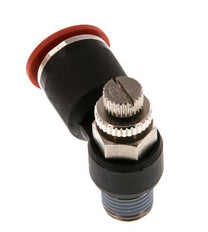 Flow Control Silencer Meter-In Elbow 12 mm - R1/4'' Brass/PA 66