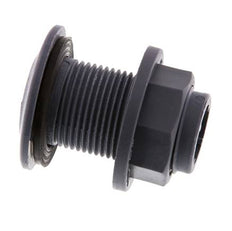 Screw Connection for Drain Cocks G3/4'' DN29.5 Bulkhead Polypropylene (pp) EPDM 10bar (140.5psi) FDA