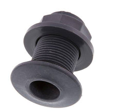 Screw Connection for Drain Cocks G3/4'' DN29.5 Bulkhead Polypropylene (pp) EPDM 10bar (140.5psi) FDA