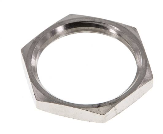 Lock Nut M24 Nickel-plated Brass [2 Pieces]
