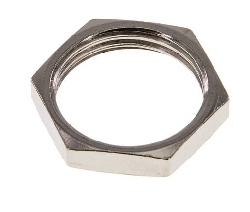 Lock Nut M20 Nickel-plated Brass [2 Pieces]