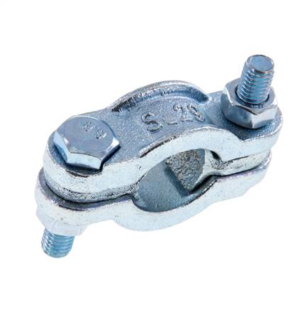 Malleable Cast Iron Hose Clamp 22-29 mm Twist Claw Coupling DIN 20039A [2 Pieces]