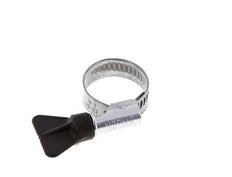 16 - 27 mm Hose Clamp with a Galvanised Steel 12 mm band With Butterfly Handle - Norma [5 Pieces]