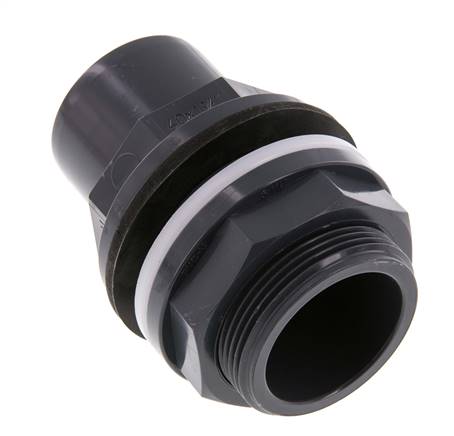 PVC Bulkhead Fitting Socket 40x50mm