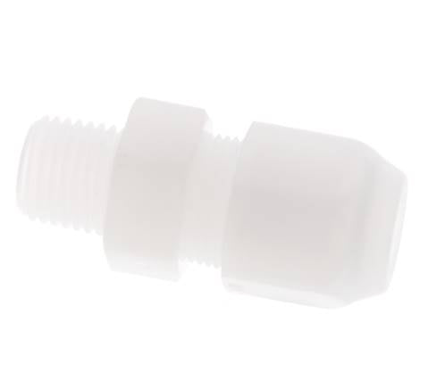 8x10mm & R1/4'' PP Straight Hose Fitting with Male Threads 10bar/145psi [2 Pieces]