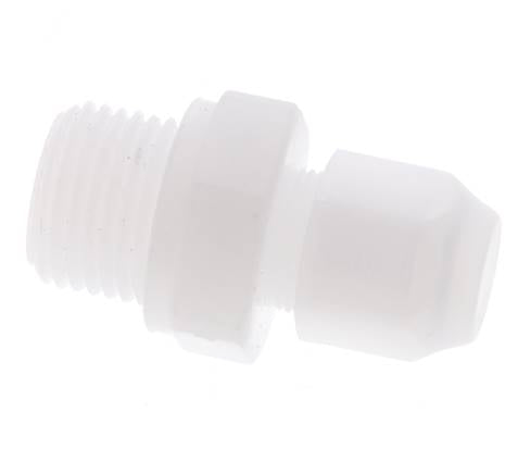8x10mm & G1/2'' PP Straight Hose Fitting with Male Threads 10bar/145psi