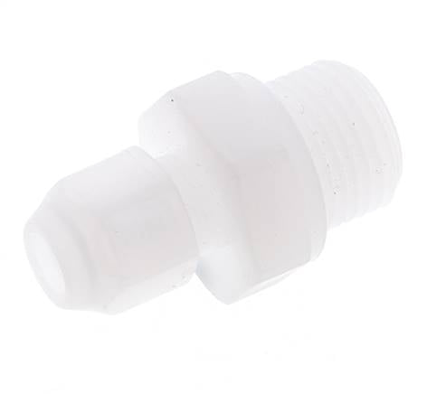 9x12mm & G1/2'' PVDF Straight Hose Fitting with Male Threads 10bar/145psi
