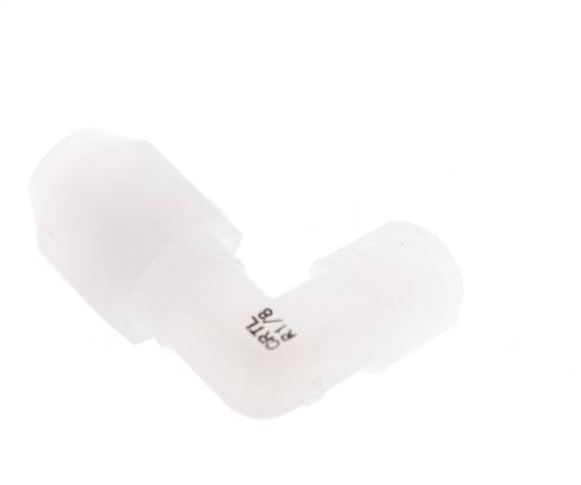 2x4mm & R1/8'' PVDF Elbow Hose Fitting with Male Threads 10bar/145psi