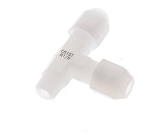 4x6mm & R1/8'' PVDF Right Angle Tee Hose Fitting with Male Threads 10bar/145psi