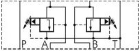 NG6 (D03) Sandwich Relief Valve A & B to T 100bar