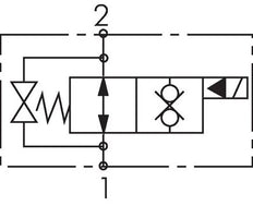 G1/4'' Hydraulic 2/2-Way Solenoid Valve NO Bidirectional 250bar 12VDC
