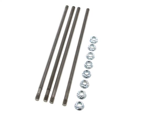 Tie Rod Set for Hydraulic Hand Lever Valve Block, 4 Sections