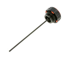 M20x1.5 Plastic Filler Breather Plug with Air Filter & Dipstick