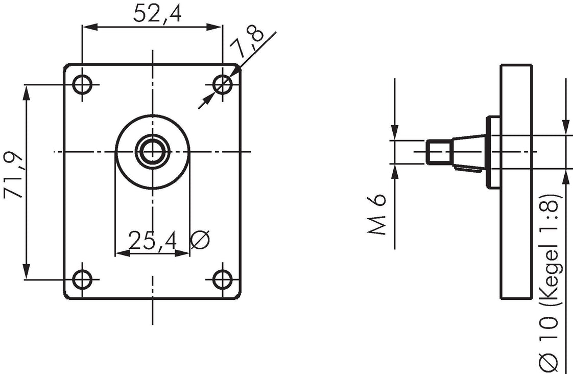 Hydraulic Gear Pump 4.3cm³ 250bar Plessey Flange Size 1