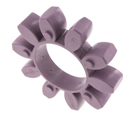 ROTEX Size 75 Jaw Coupling Spider 98 Shore A Violet - KTR