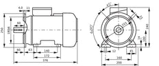 3.0kW 2-Pole Three-Phase Motor IEC 100 B35 Foot & Flange 400/690V