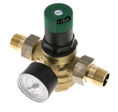 Filter Pressure Reducer Brass R3/4'' 52 l/min 1.5-6 bar/22-87psi Drinking Water