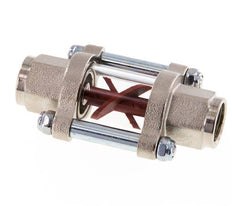 G1/4'' brass flow indicator with impeller 0.6-3 l/min 25 bar