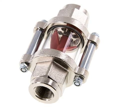 G3/8'' brass flow indicator with impeller 1.1-5.5 l/min 25 bar