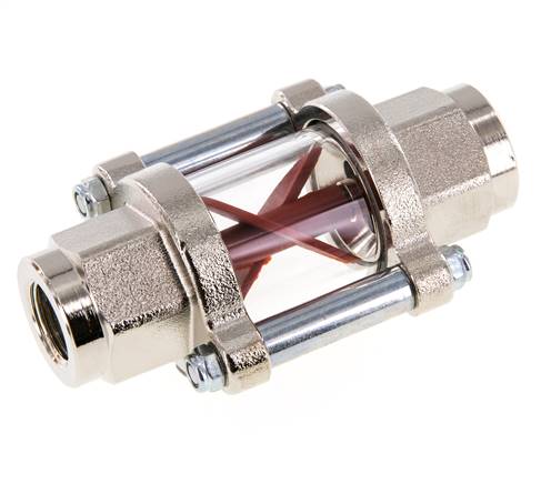 G3/8'' brass flow indicator with impeller 1.1-5.5 l/min 25 bar