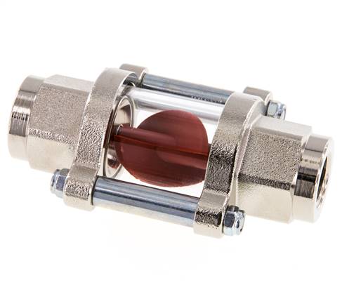 G3/8'' brass flow indicator with impeller 1.1-5.5 l/min 25 bar