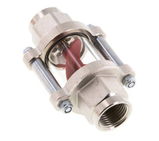 G1/2'' brass flow indicator with impeller 1.3-6.3 l/min 25 bar