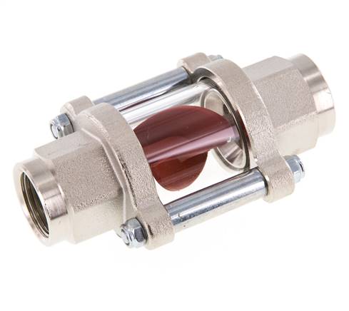 G1/2'' brass flow indicator with impeller 1.3-6.3 l/min 25 bar